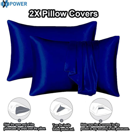 XPOWER Silk Bedsheet 3-Piece Set