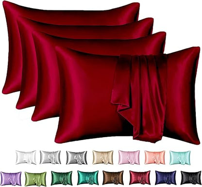 XPOWER Luxurious Silk Pillowcase Cover