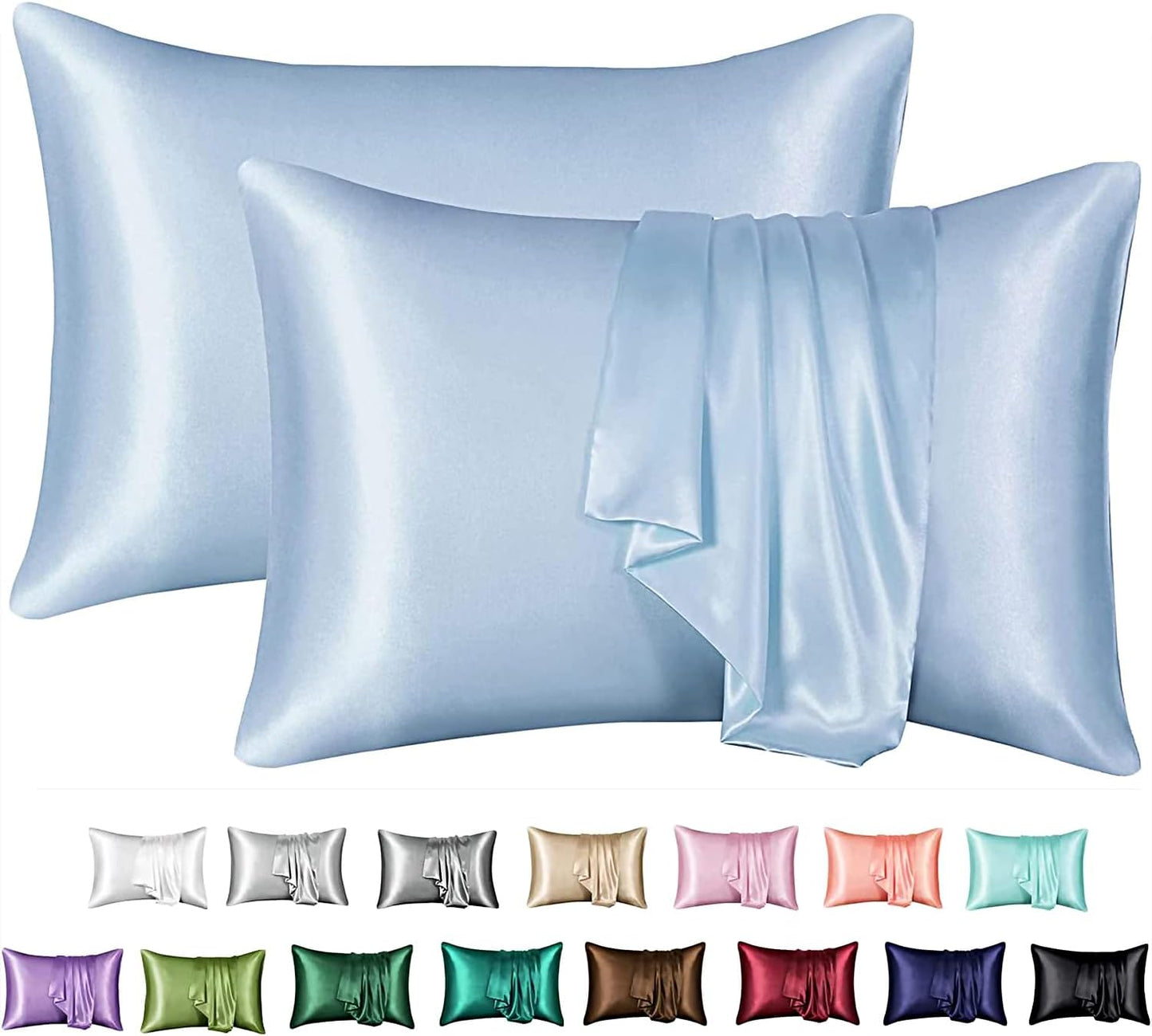 XPOWER Luxurious Silk Pillowcase Cover