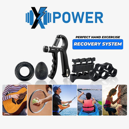 5 Pack XPOWER® Ultimate Hand Grip Strengthener Trainer Kit