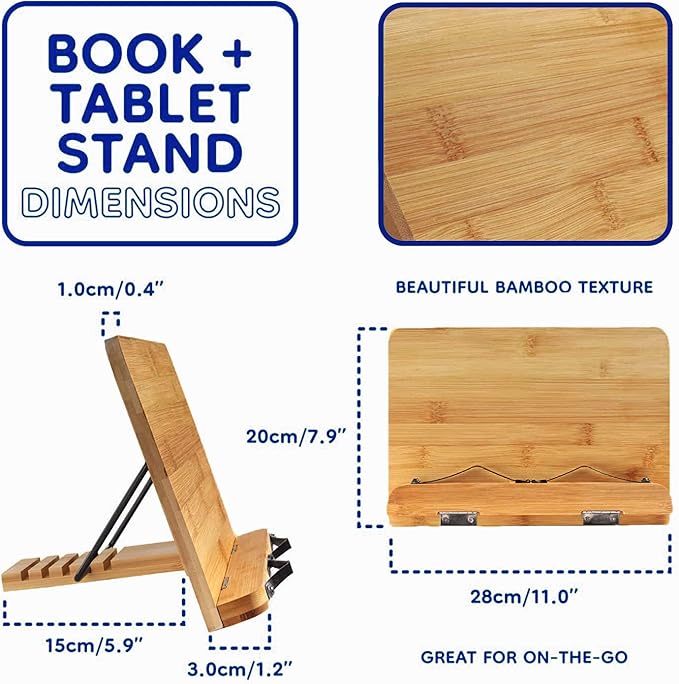 XPOWER® Bamboo Book Stand