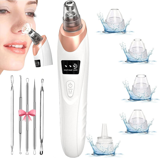 XPOWER Handheld Blackhead Remover Vacuum with 5pcs