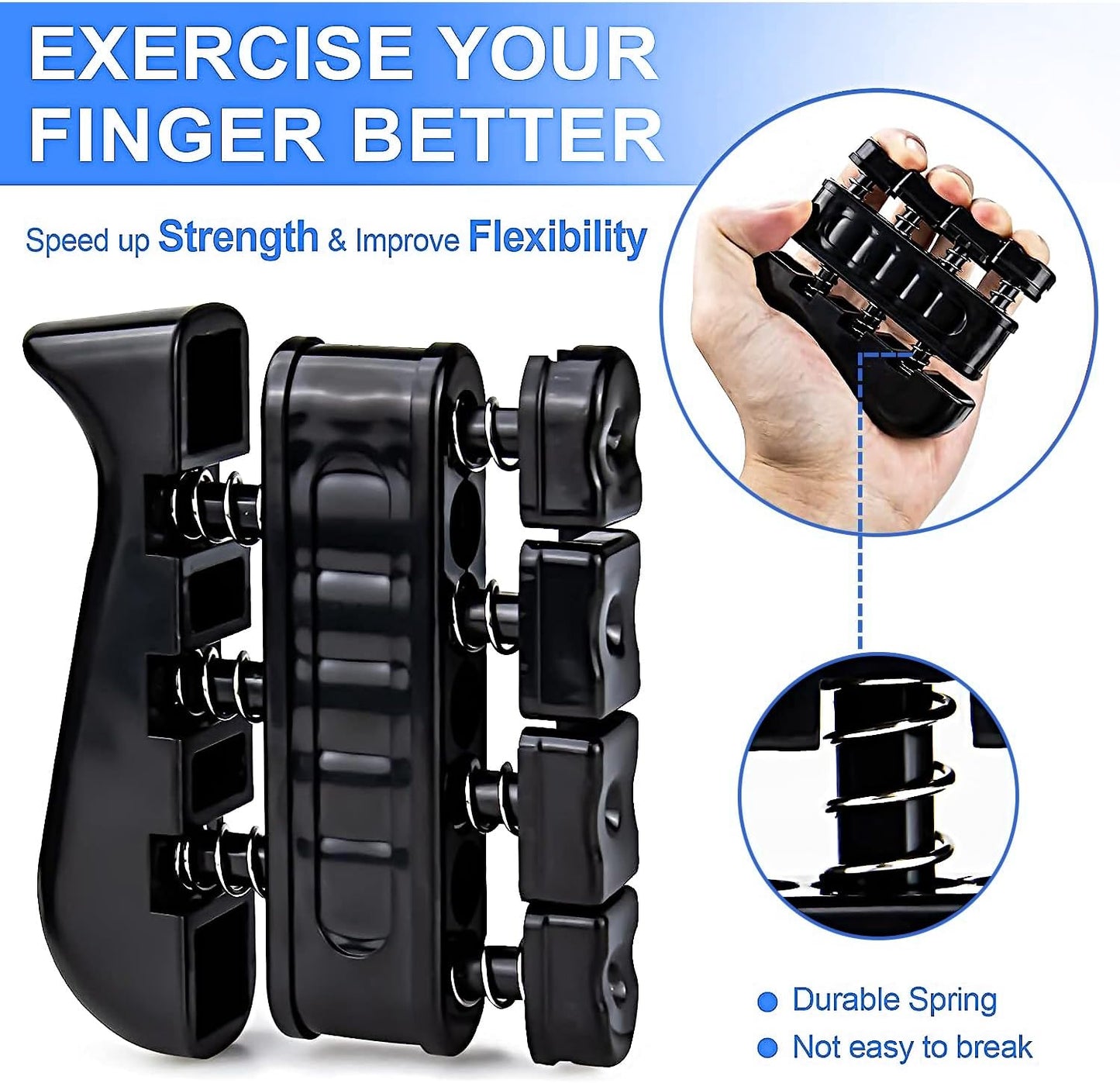 5 Pack XPOWER® Ultimate Hand Grip Strengthener Trainer Kit